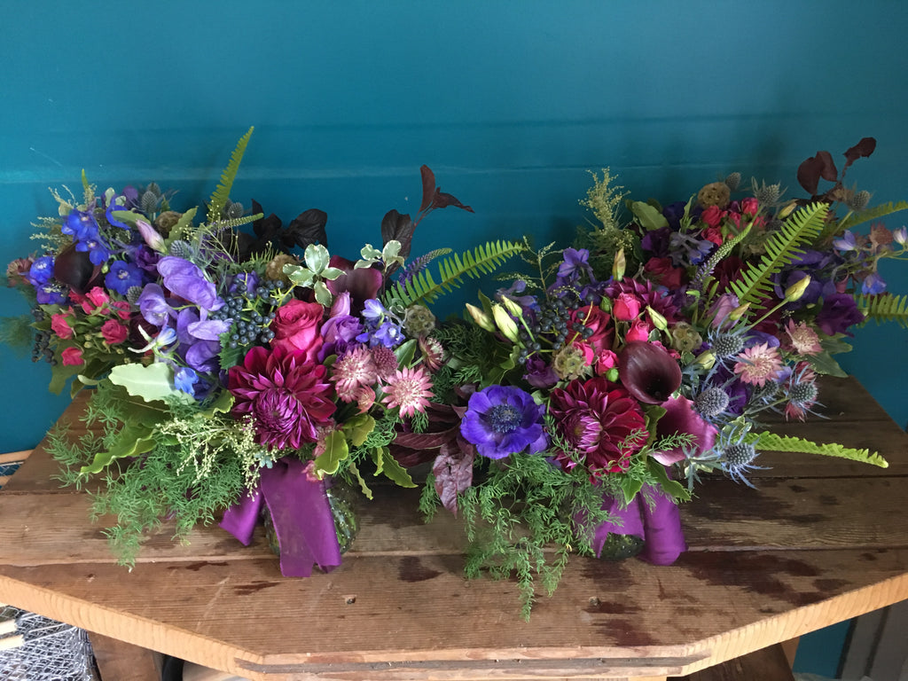 Bridesmaid bouquets for a unique wedding by Gorgeous and Green