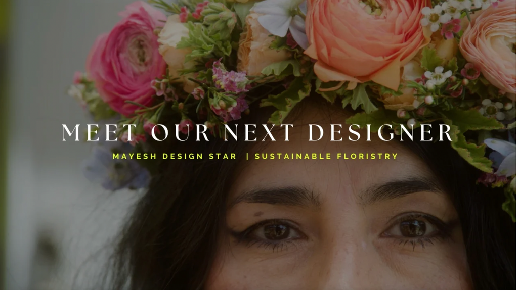 Sustainable Flower Installation Video Tutorial by Mayesh Design Star, Pilar Zuniga