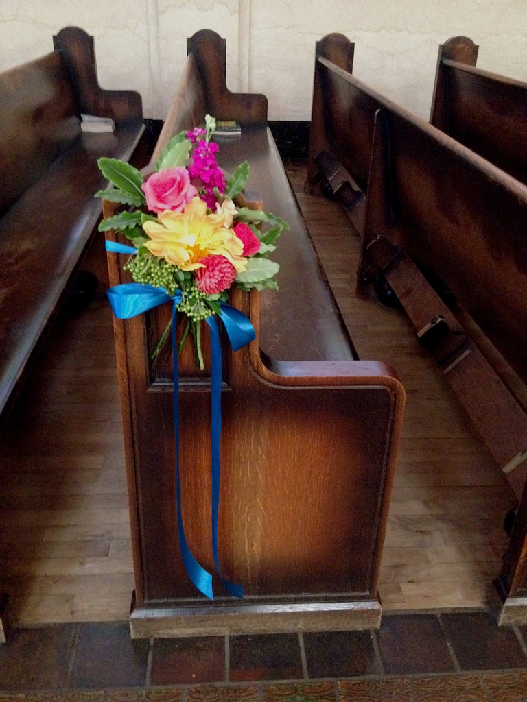 Wedding flowers at St Vincent's with a touch of Tuscany