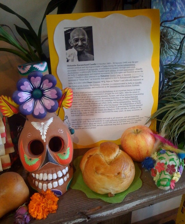 Day of the Dead altar at Gorgeous and Green