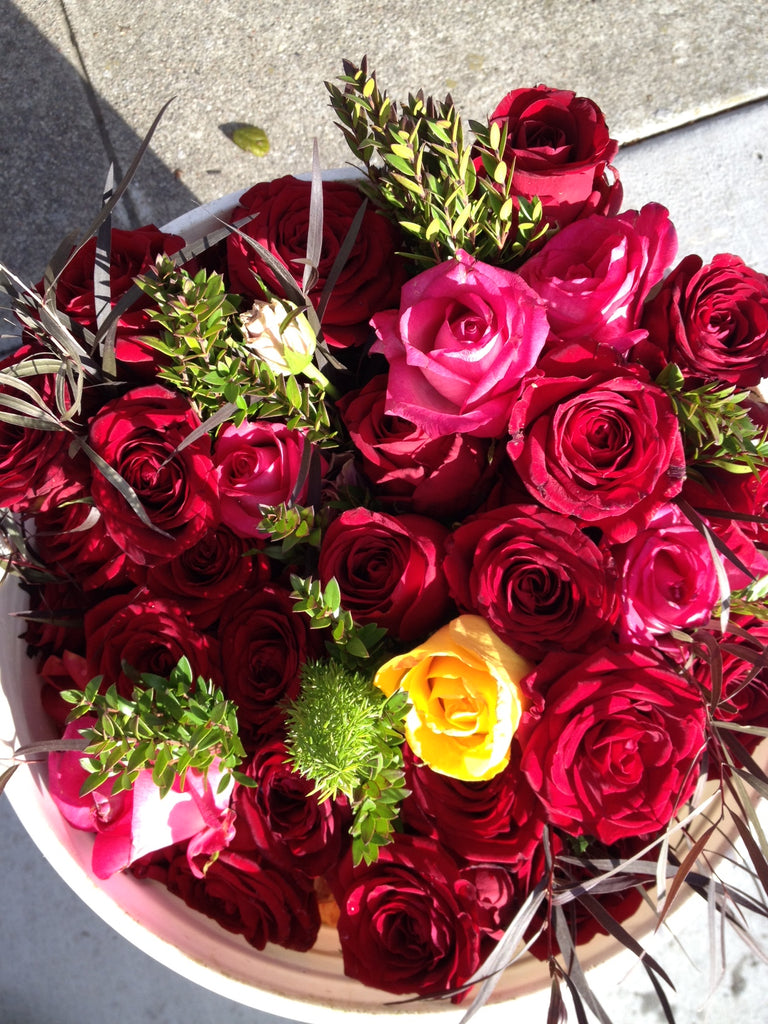 Roses for local seniors in older folks homes