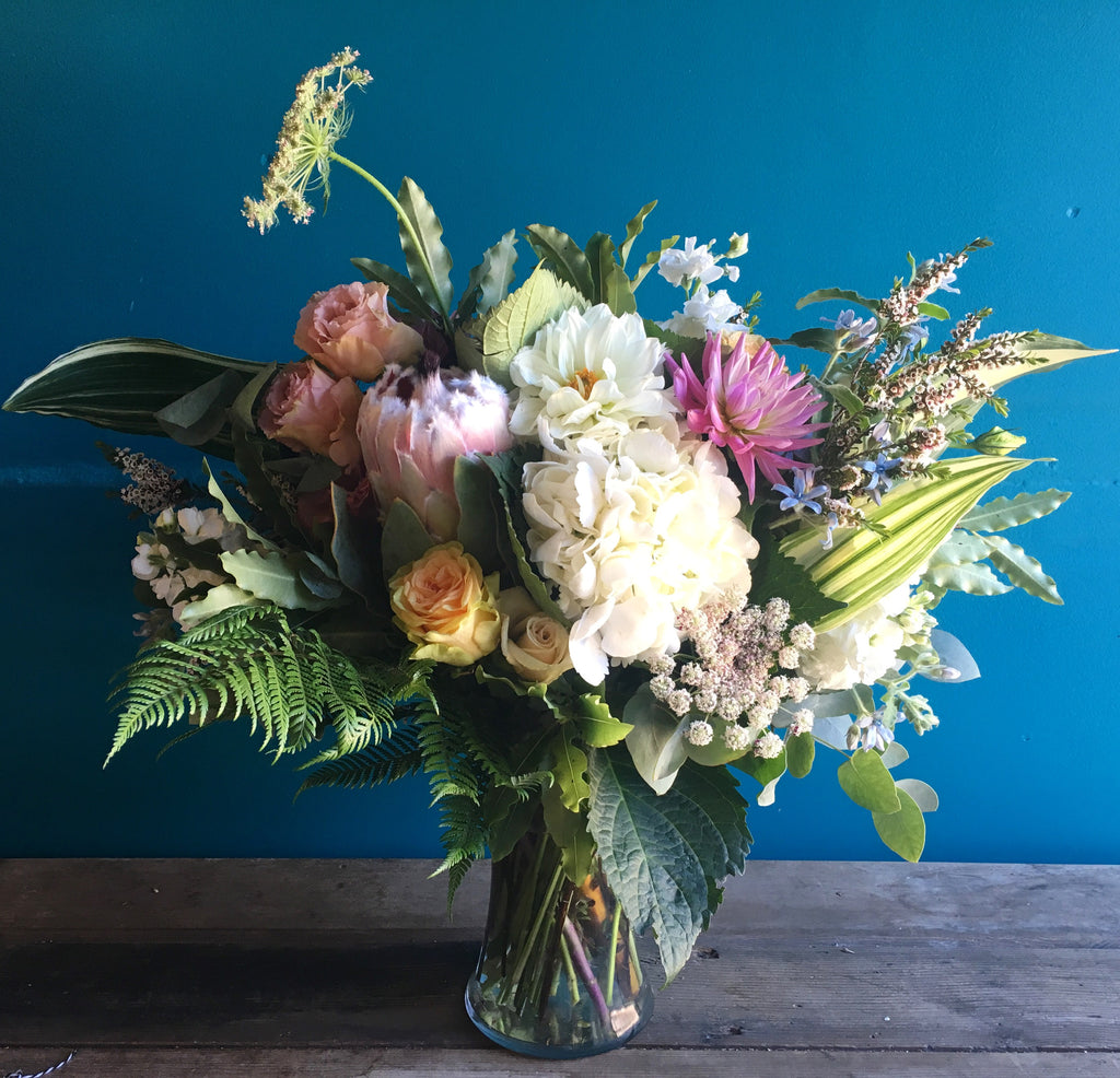 Muted Beauty Flowers in a Vase