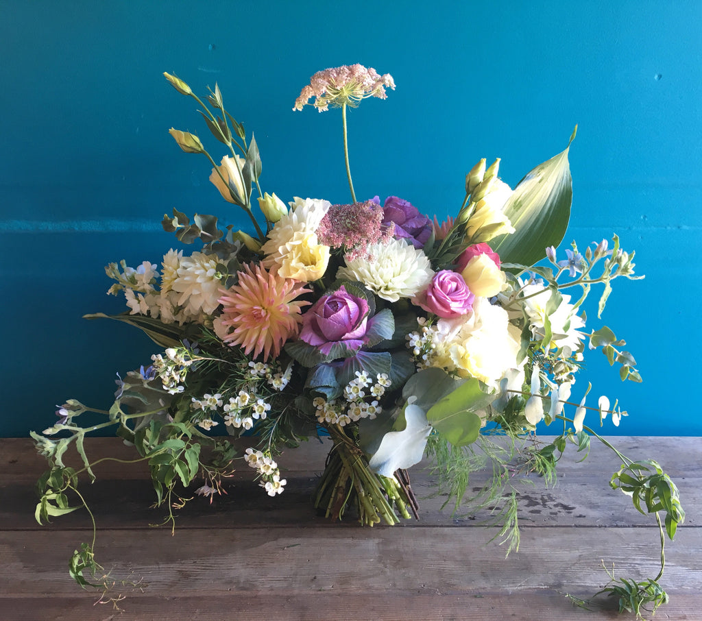 Muted Beauty Flowers in a Vase